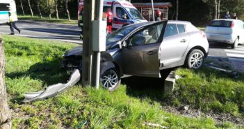Wypadek pod Płockiem. Cztery osoby przewieziono do szpitala