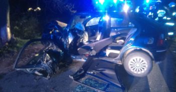 Poważny wypadek w gm. Brudzeń Duży. “Kierowca w stanie zagrożenia życia”