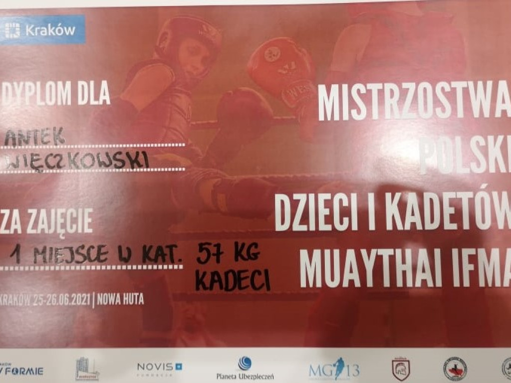 Mamy w Płocku mistrza Muaythai . Antek był najlepszy! [ZDJĘCIA]