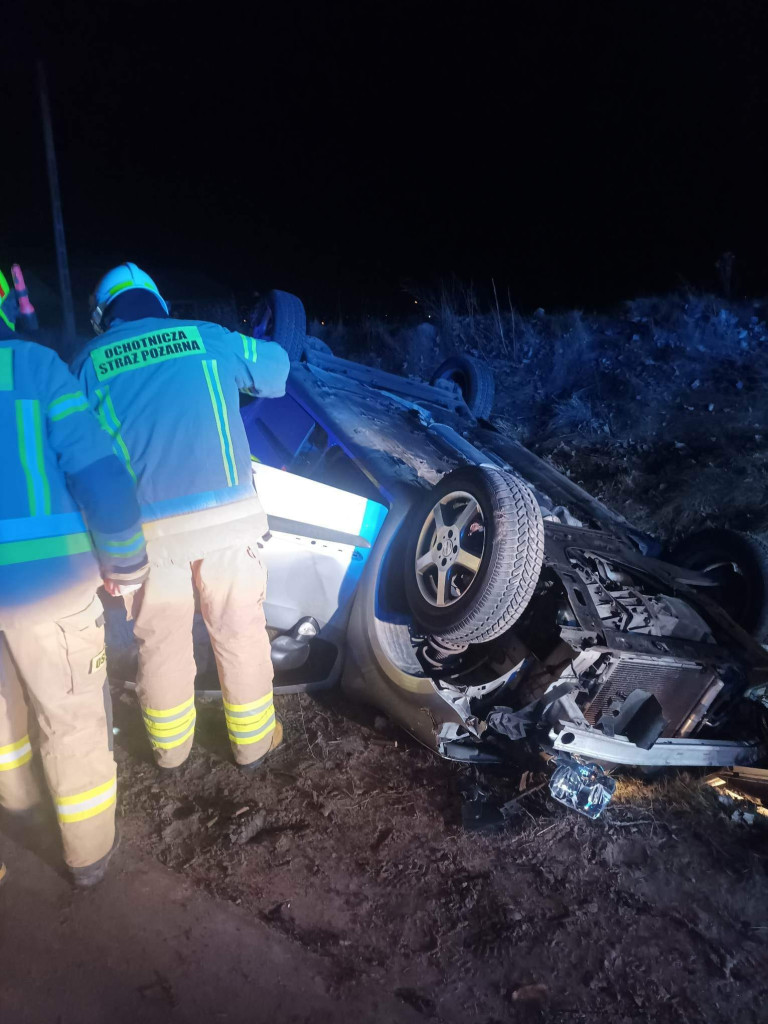 Wypadek w powiecie płockim. Jedna osoba ranna