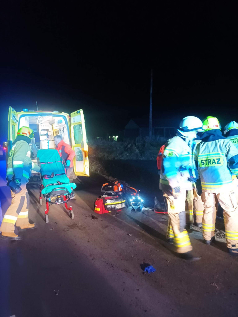 Wypadek w powiecie płockim. Jedna osoba ranna