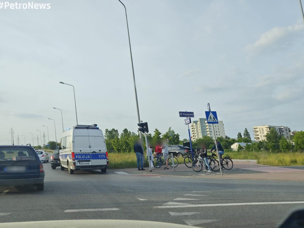 Potrącenie rowerzysty. Mężczyzna został zabrany do szpitala