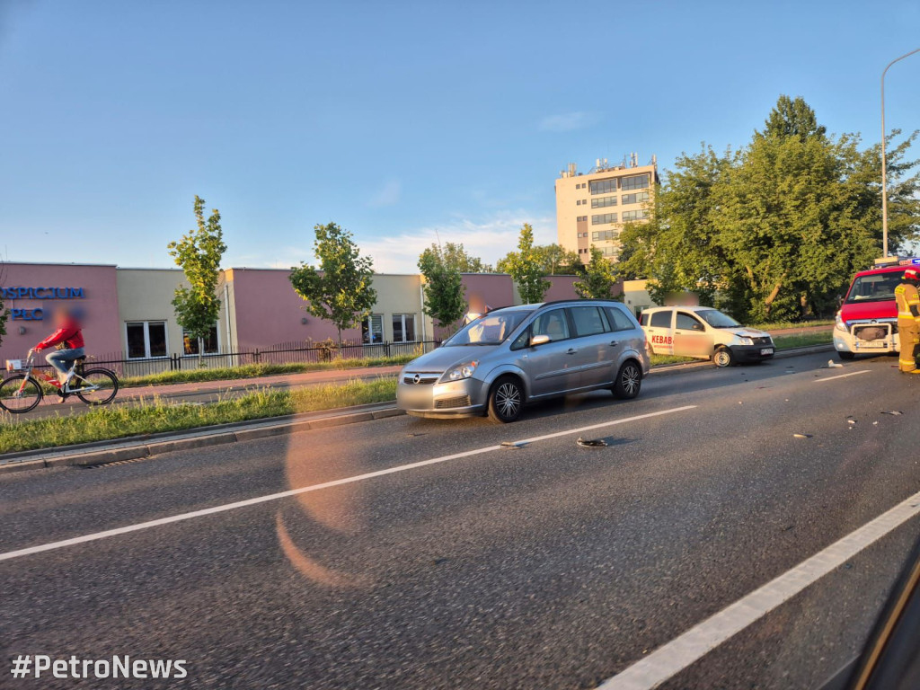 Zderzenie aut w Płocku