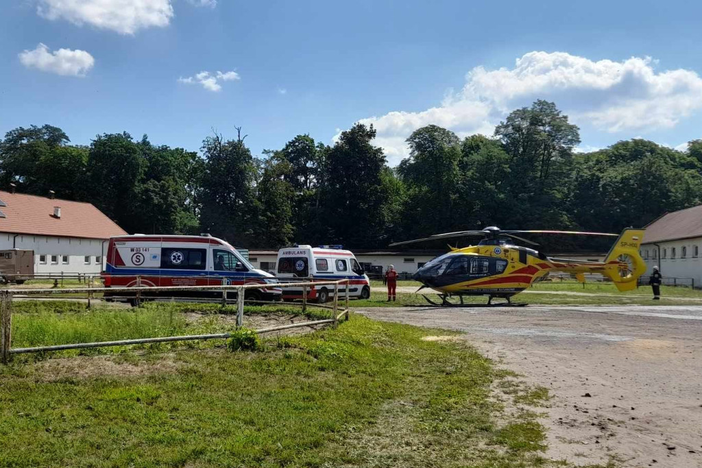 Wypadek podczas zawodów w Stadzie Ogierów