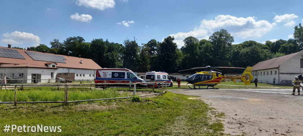 Wypadek podczas zawodów w Stadzie Ogierów