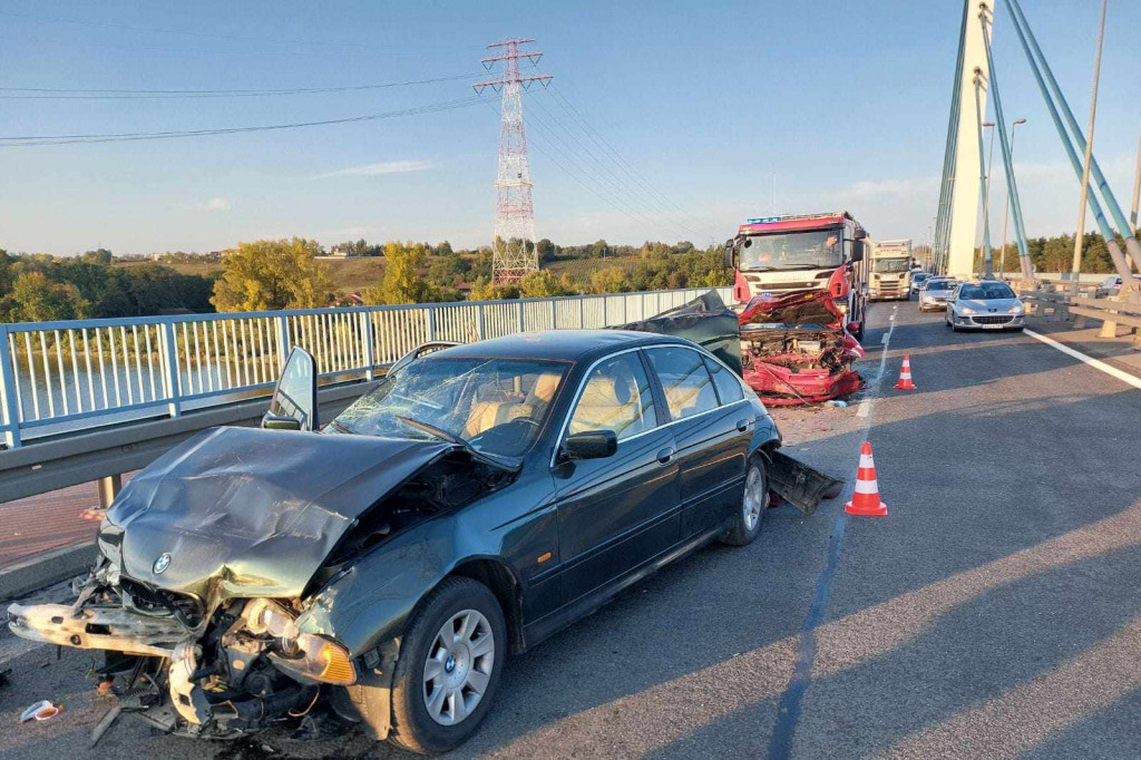 Wypadek na moście