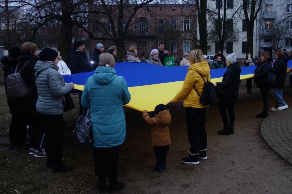 Wiec Ukraiński w Płocku. Była kontrmanifestacja