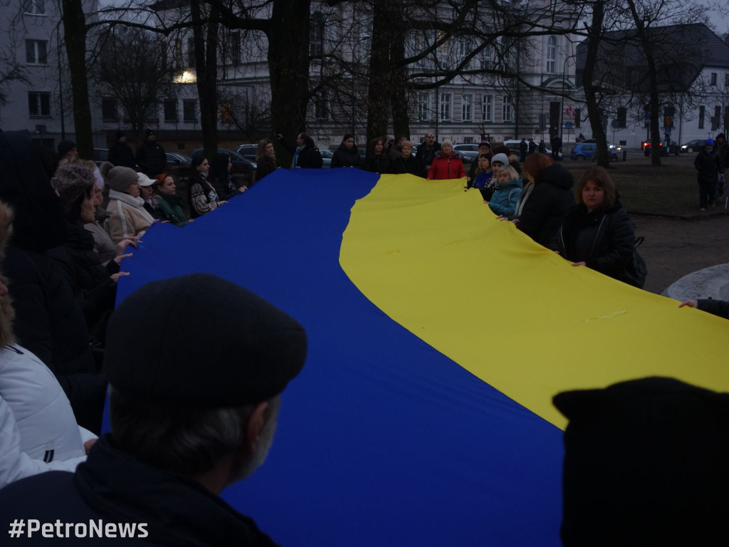 Wiec Ukraiński w Płocku. Była kontrmanifestacja