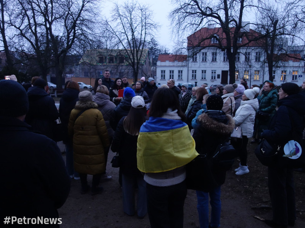 Wiec Ukraiński w Płocku. Była kontrmanifestacja