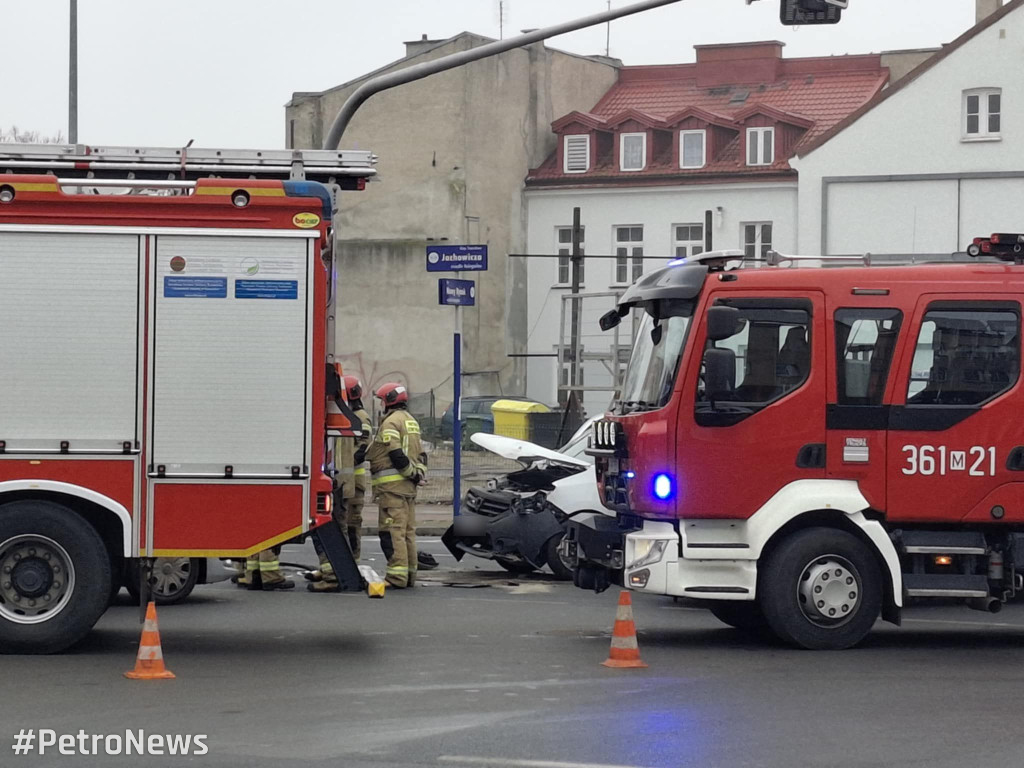 Zderzenie aut w Płocku