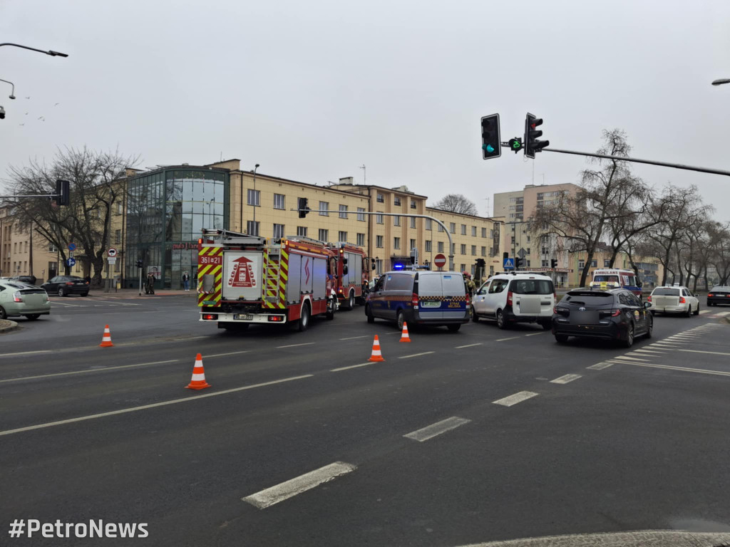 Zderzenie aut w Płocku