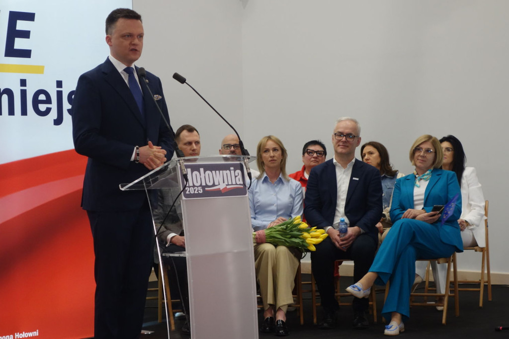 Hołownia w Płocku uderzył w Trzaskowskiego