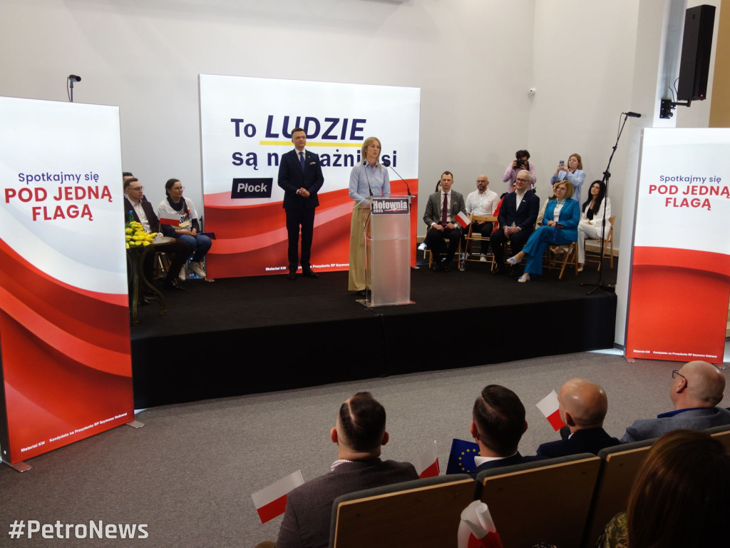 Hołownia w Płocku uderzył w Trzaskowskiego