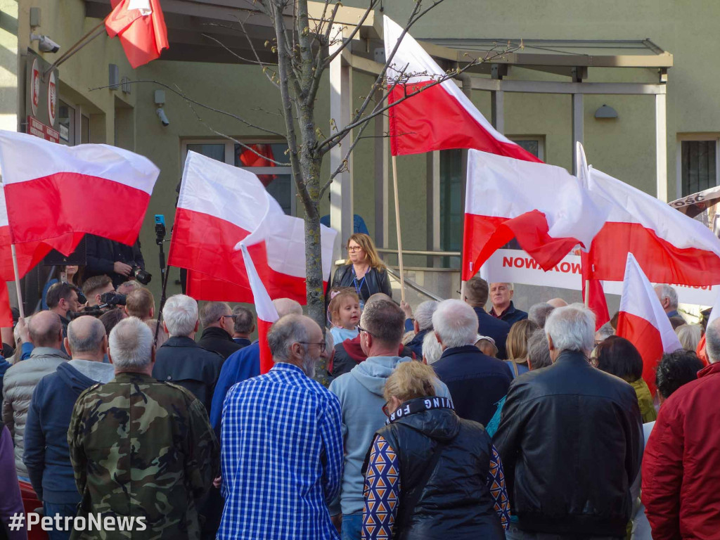 Protest przeciwko nielegalnym imigrantom w Płocku