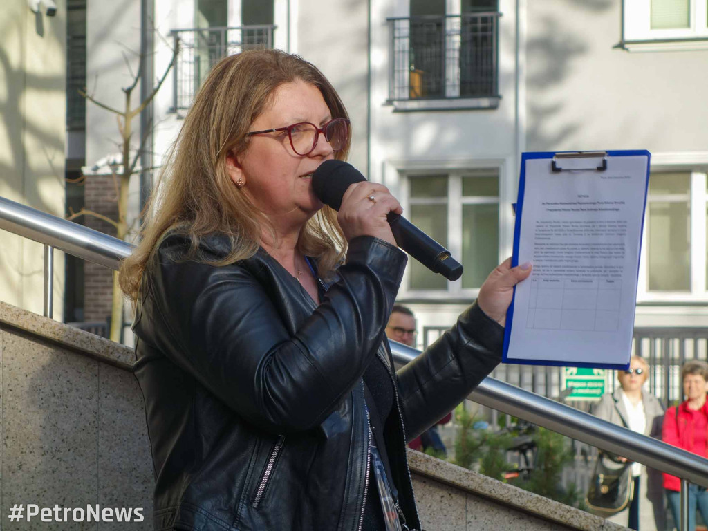 Protest przeciwko nielegalnym imigrantom w Płocku