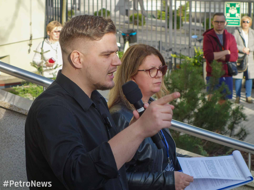 Protest przeciwko nielegalnym imigrantom w Płocku