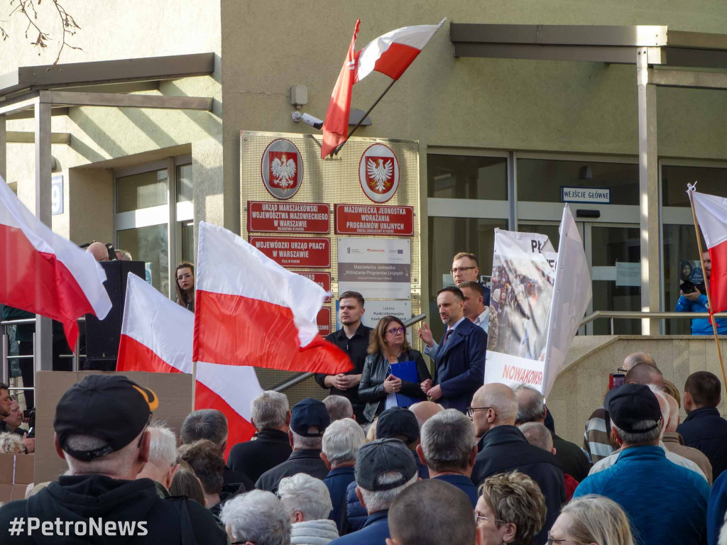 Protest przeciwko nielegalnym imigrantom w Płocku