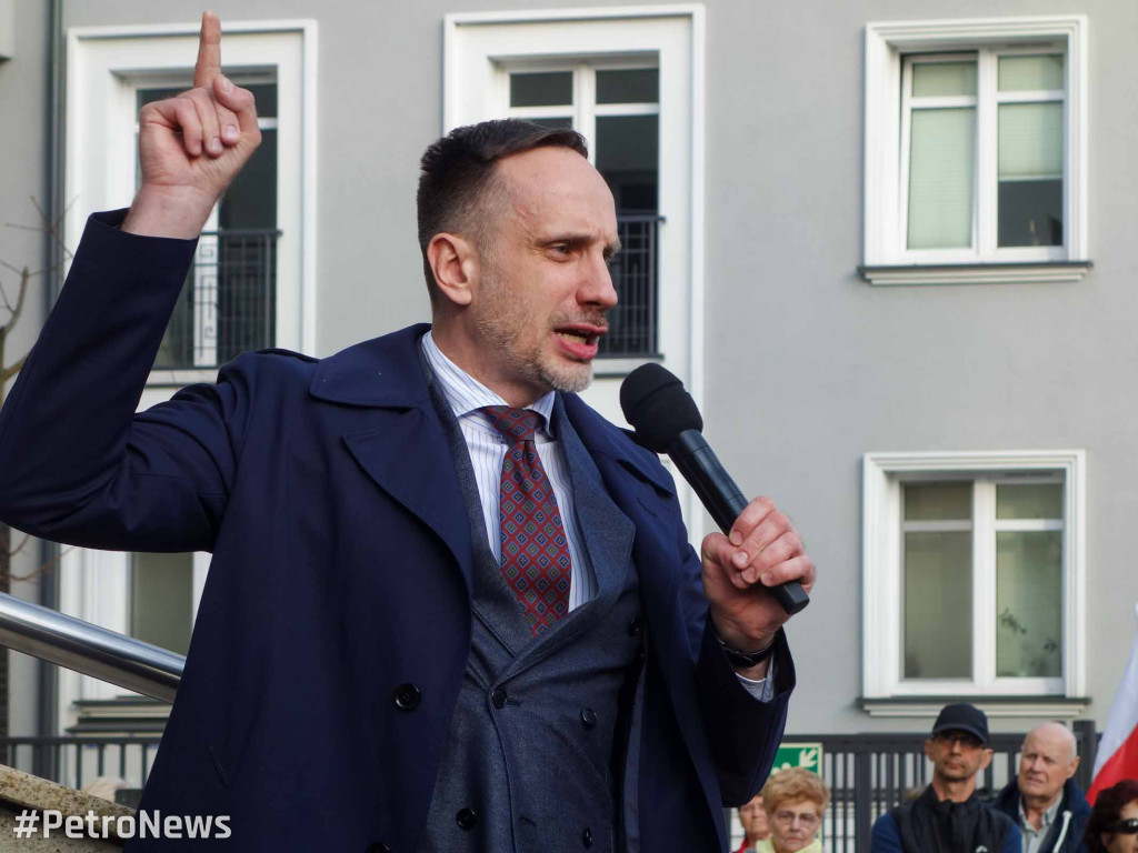 Protest przeciwko nielegalnym imigrantom w Płocku