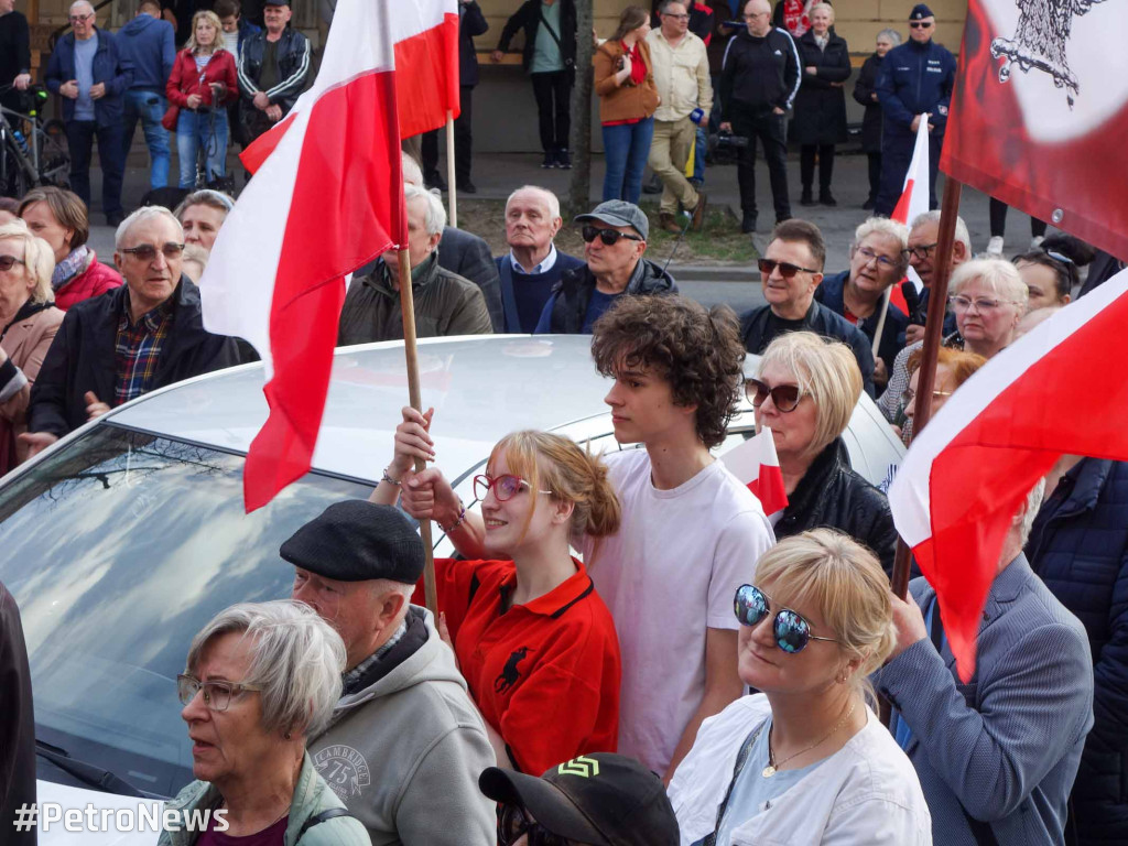 Protest przeciwko nielegalnym imigrantom w Płocku