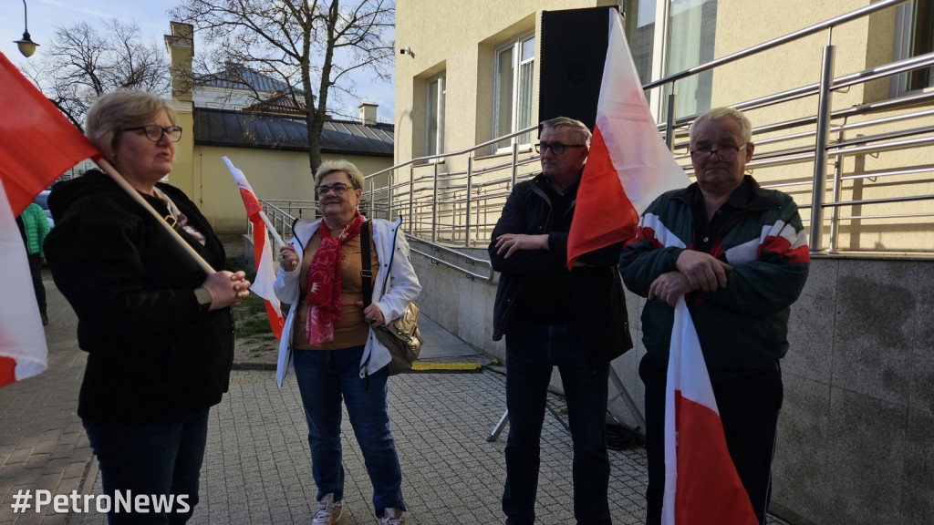Protest przeciwko nielegalnym imigrantom w Płocku