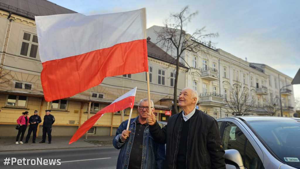 Protest przeciwko nielegalnym imigrantom w Płocku
