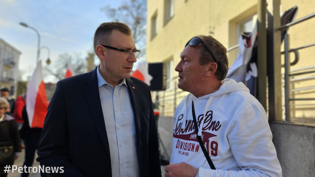 Protest przeciwko nielegalnym imigrantom w Płocku