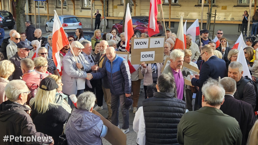 Protest przeciwko nielegalnym imigrantom w Płocku