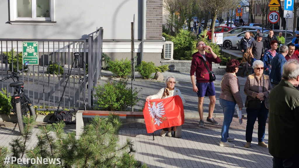 Protest przeciwko nielegalnym imigrantom w Płocku