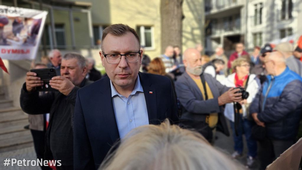 Protest przeciwko nielegalnym imigrantom w Płocku
