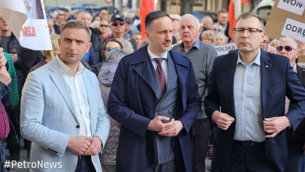 Protest przeciwko nielegalnym imigrantom w Płocku