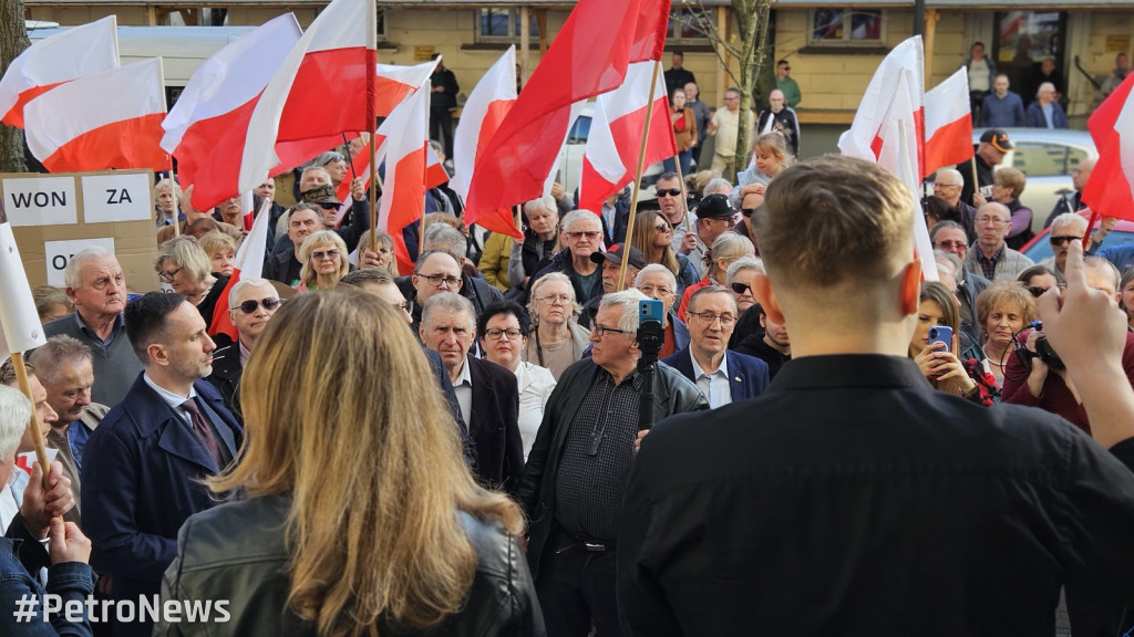 Protest przeciwko nielegalnym imigrantom w Płocku