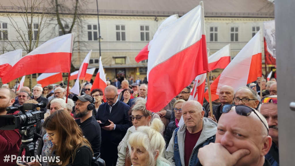 Protest przeciwko nielegalnym imigrantom w Płocku