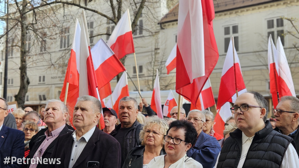 Protest przeciwko nielegalnym imigrantom w Płocku