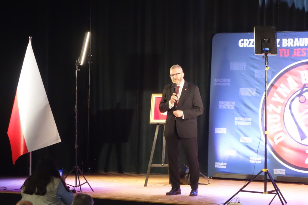 Grzegorz Braun w Płocku