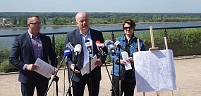 Płock dostał miliony na kładkę i ścieżki rowerowe