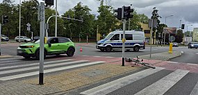 Potrącenie rowerzystki. Przejazd zablokowany!