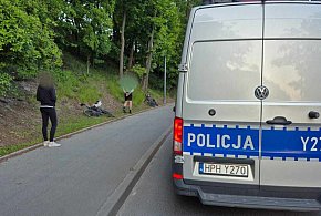 Zderzenie jednośladów w Płocku. Kobieta trafiła do szpitala-398365