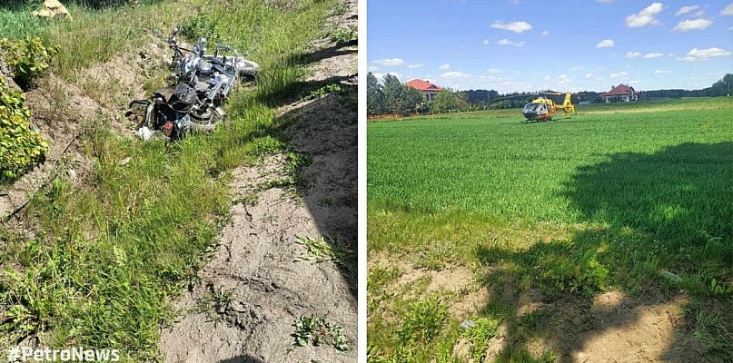 Wypadek motocyklisty. Trwa reanimacja kierowcy! - 398414