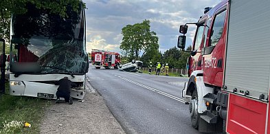 Zablokowana droga pod Płockiem. Doszło do zderzenia kilku aut, są ranni!-398449