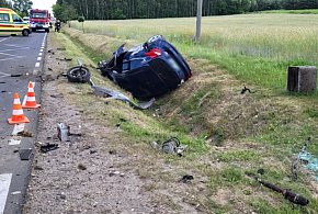 Tragiczny wypadek w powiecie płockim. Nie żyje jedna osoba, dwie są ranne-398867