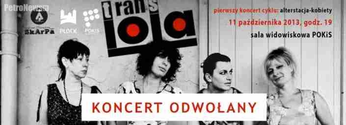 Koncert Transloli odwołany