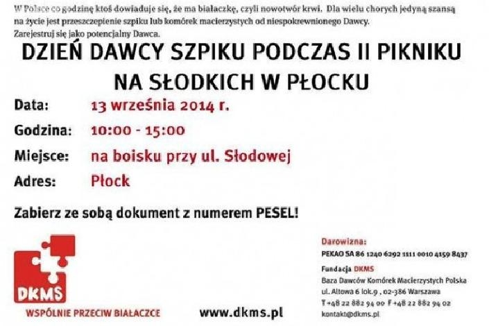 Na Słodkich będzie piknik