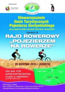 plakat Pojezierzem na rowerze