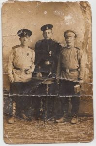 Zdjęcie pocztówka ze służby wojskowej w armii zaborcy (ok. 1905)