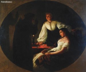 Henryk Siemiradzki - Noc św. Andrzeja - Wróżbita, 1867