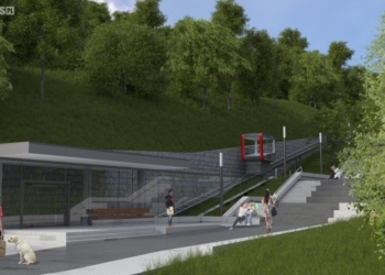 Kolejka pojedzie po skarpie i przesuną pomnik Broniewskiego