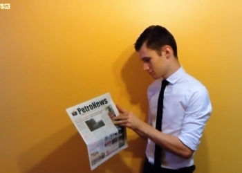 Podarł gazetę PetroNews. Zobacz, co stało się potem…