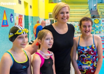 Mistrzyni świata, Otylia Jędrzejczak poprowadziła zajęcia na Podolance