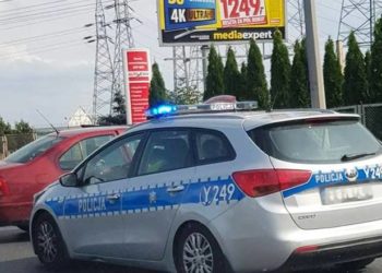 Stłuczka na Wyszogrodzkiej. Kierowca uderzył w latarnię