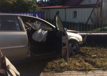 Burmistrz Gąbina spowodował kolizję. „Nie chciano nam pokazać wyników badania alkomatem”
